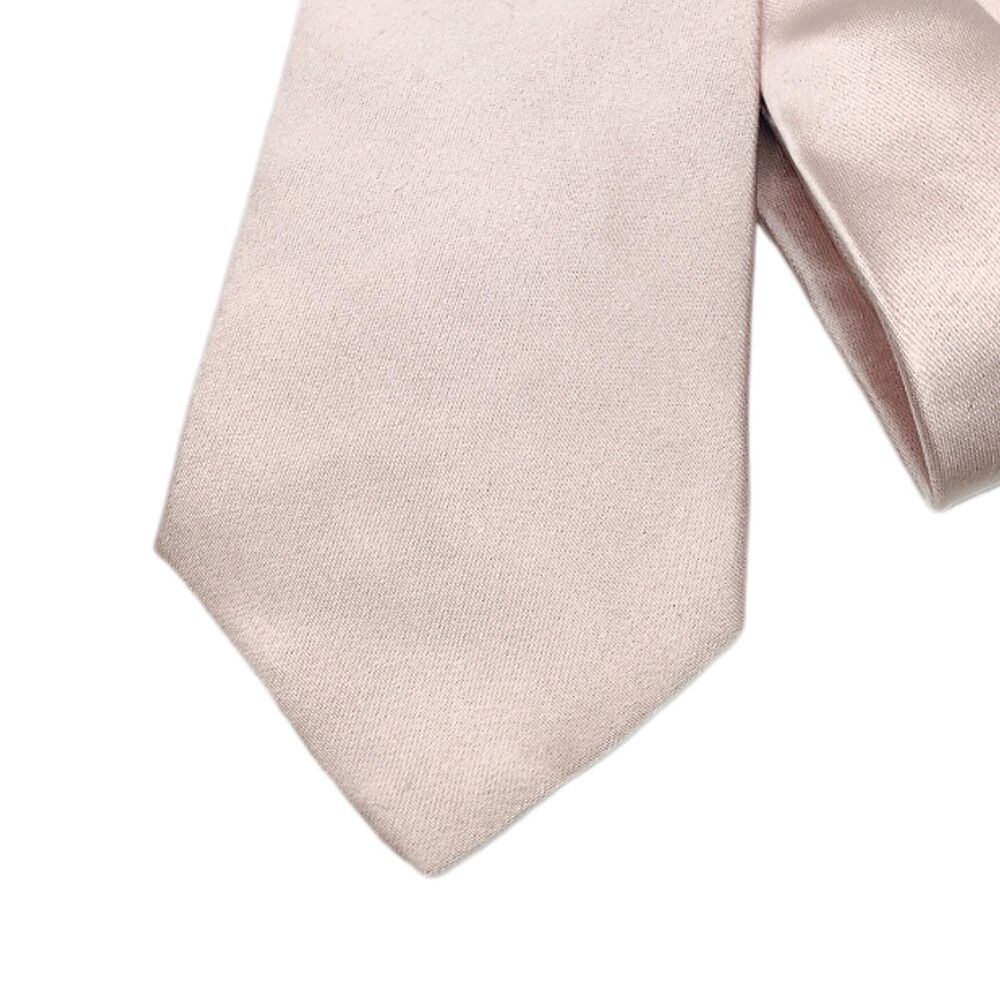 Seigo New York Silk Tie Mens 60” Solid Mauve Satin Classic Wide Japan New